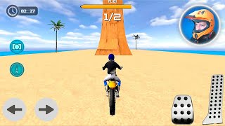 Motocross Beach Race Jumping 3D #Dirt MotorCycle Racer Games screenshot 5