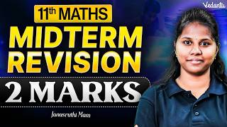 11th Maths | First Mid Term Revision 2 Marks Important Questions | TN State Board | Janasruthi Ma'am
