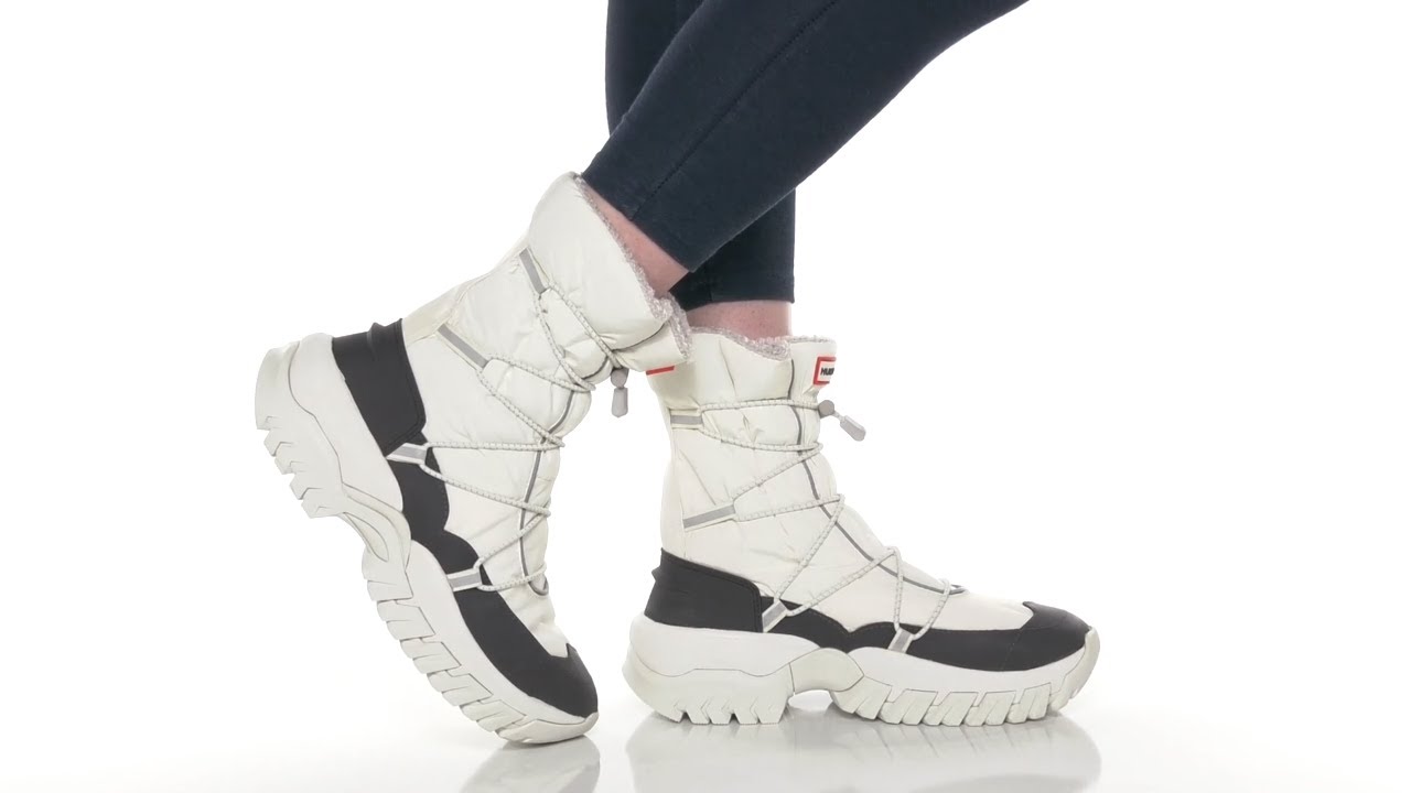 Hunter Recycled Polyester Snow Boot SKU: 9576973 - YouTube 