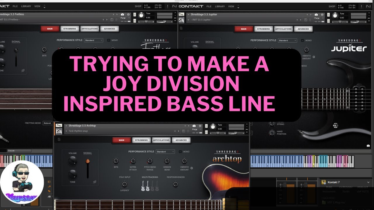 Mira Trying to create a inspired bass line from Joy Division using Shreddage 3 en YouTube Mira Trying to create a inspired bass line from Joy Division using Shreddage 3 en YouTube
