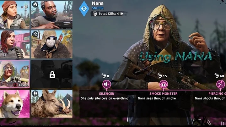 Farcry New Dawn: Nana abuse - Ethanol and Perks farming