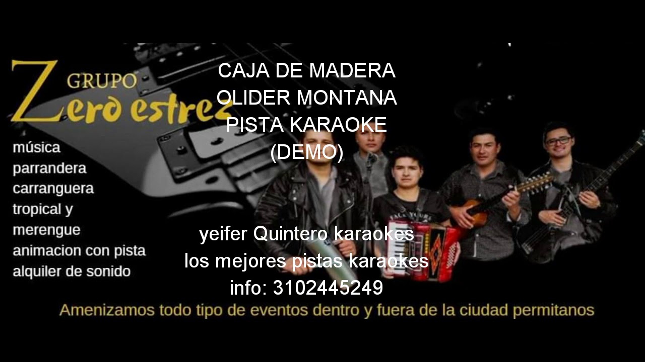 Caja de madera olider montana pista karaoke (demo) YouTube