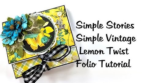 Simple Vintage Lemon Twist Folio Flip Book Polly