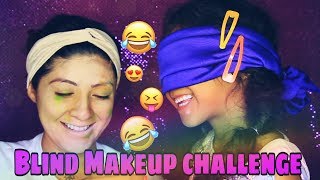 BLIND MAKEUP CHALLENGE WITH KHAYAH🌸| MOTHER-DAUGHTER DUO| DEHSONAE