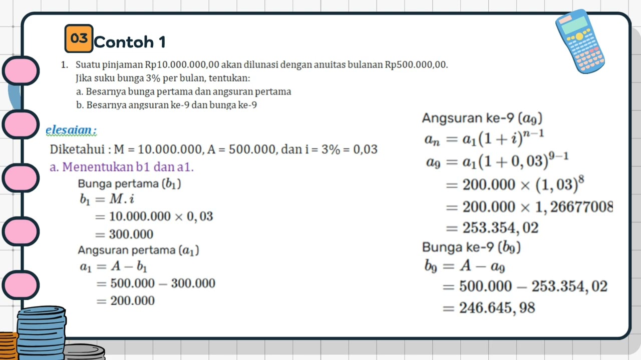 Nilai Anuitas (Matematika Keuangan) Kelas 12