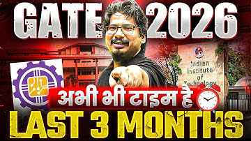 🔥 By GATE AIR 1 | GATE 2026 LAST 3 months preparation strategy | #GATE2026 #negisir 