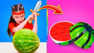 🥷 BECOME A FRUIT NINJA! 🍓 Fun Coordination Game for Kids! ⚔️💥 screenshot 5