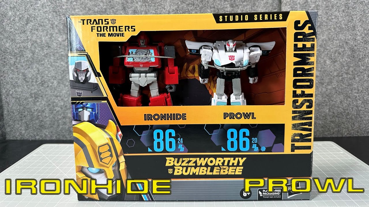 Transformers The Movie Studio Series Ironhide Prowl Buzzworthy Bumblebee  New 8+