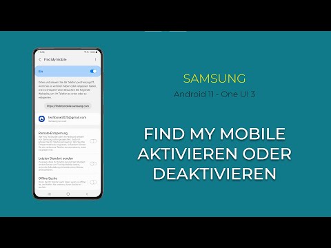 Find My Mobile ein-/ausschalten - Samsung [Android 11 - One UI 3]