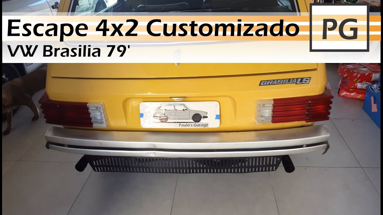 VW Brasilia - Escape 4x2 Dimensionado com abafador Kombi