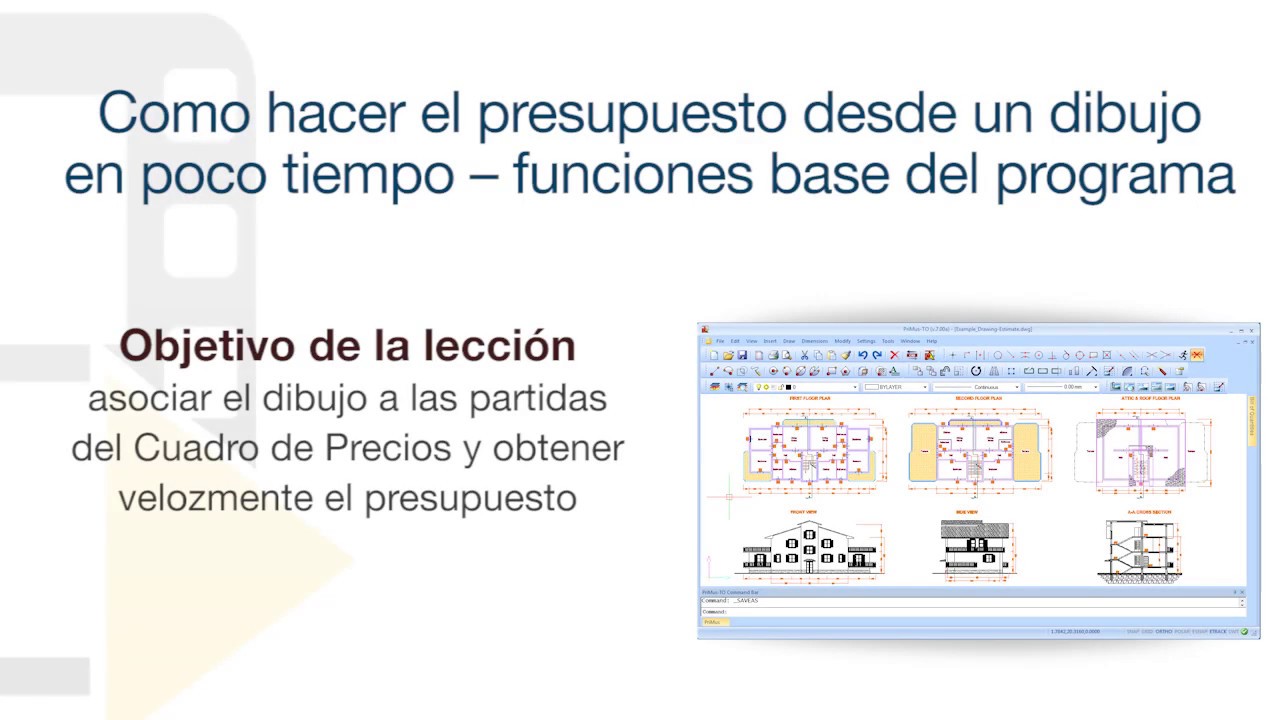 Tutorial de PriMus TAKEOFF - Presupuesto desde un dibujo en poco tiempo ...