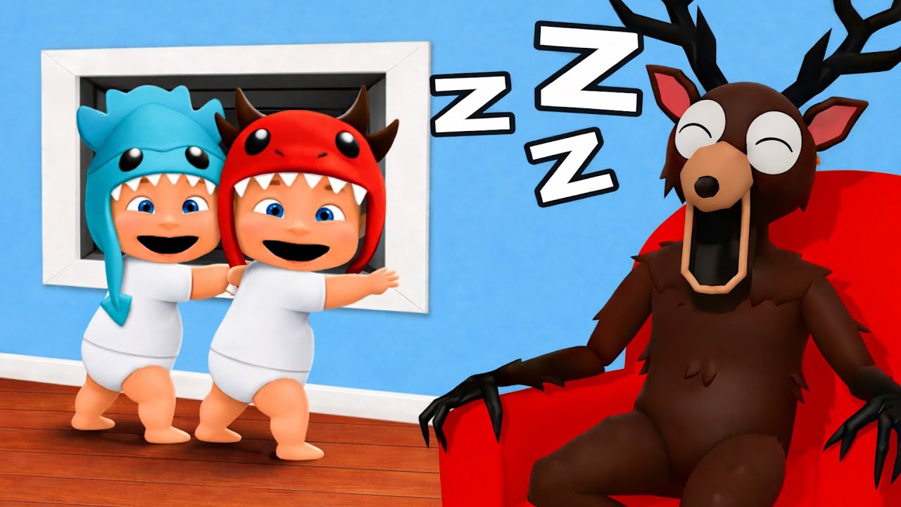 Baby Dino Escapes EVIL DEER PRISON!