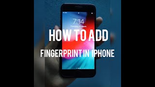How to add fingerprint in Iphone / maikai iPhone o fingerprint add kaa.