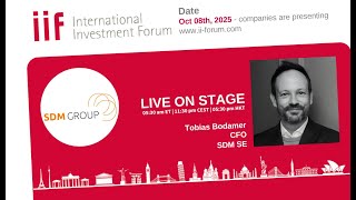 16. IIF - SDM SE, Tobias Bodamer, CFO