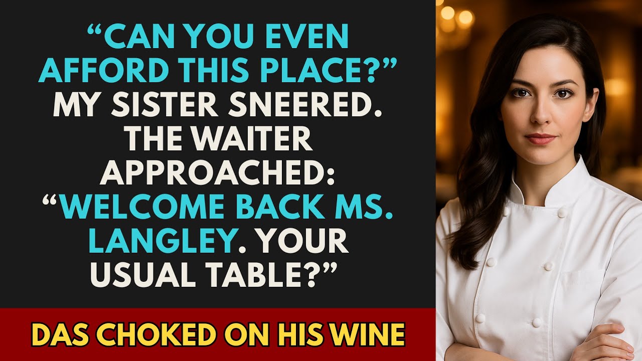 At Dinner They Called Me A Poor Girl – Then The Waiter Said “Welcome Back, Owner”