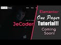 Basic One Pager Template, Website, Layout (Output Preview) - Elementor Tutorial 2020