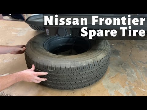 How To Remove 2005 - 2020 Nissan Frontier Spare Tire - Jack Removal Location - Change Flat Tire