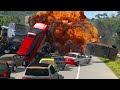 Youtube Thumbnail Highway Hell │Extreme BeamNG Drive Car Chase