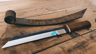 Knife Making- Viking Seax Knife From Leaf Spring