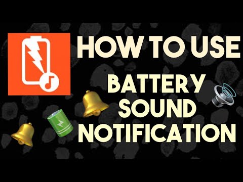 Battery sound notification на русском языке