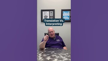 Translation Vs. Interpreting