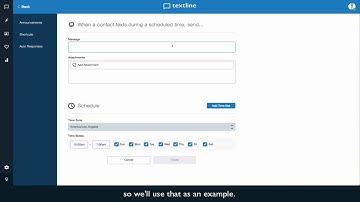 Textline Tutorial: Scheduled Auto Responses