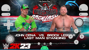WWE 2K23 Wii Game For Dolphin Emulator On Android | John Cena Vs. Brock Lesnar Wrestlemania|Gameplay