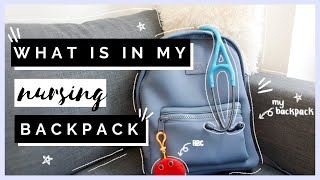 What's in my nursing backpack? | FNP Student