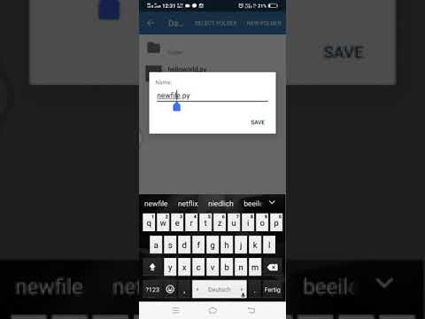 Creating a folder in Pydroid