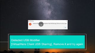 Detected Usb Modifier Virtualhere Client Usb Sharing, Remove It And Try Again Eft Dongle حل مشكلة