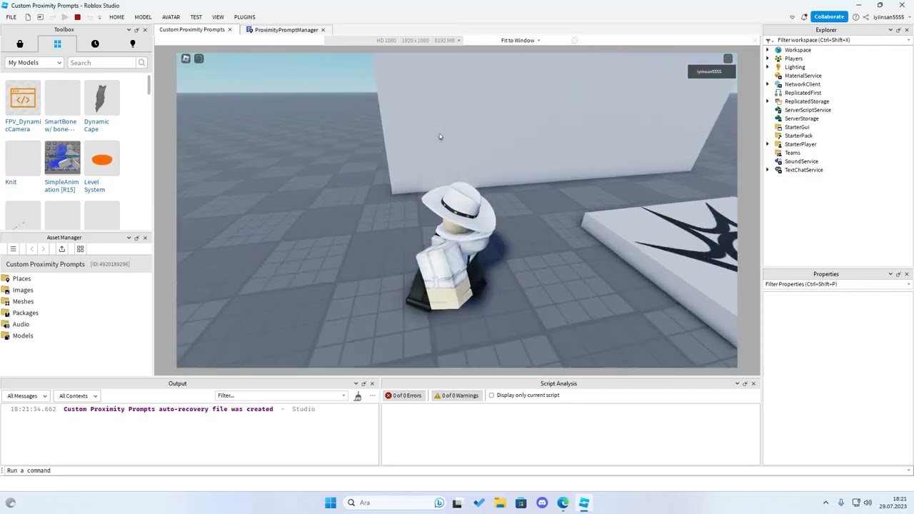 Custom Proximity Prompts 2023 Roblox Studio Scripting Portfolio 