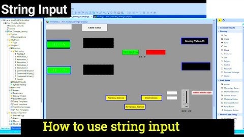 FactoryTalk View Studio ||  How to Use String Input and String Display ||  Rockwell ll SCADA