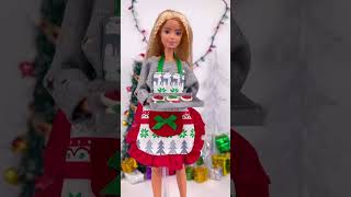 Barbie Doll Christmas Clothes from The Doll Tailor! #shorts