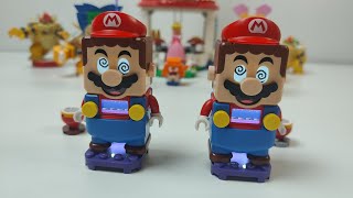 Lego Mario stepped in Purple and this what happened