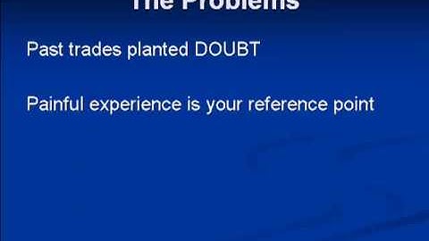 Trading Psychology - The Real Reason You Hesitate To Pull The Trigger