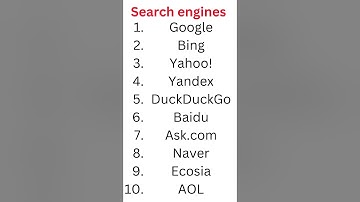 List of Search engines| #ugcnetexam #ict #freenotes #computerknowledge #searchengiene #ssccgl