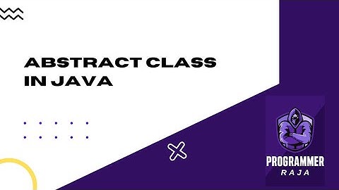 Abstract class / method in java programming || Tutorial #31