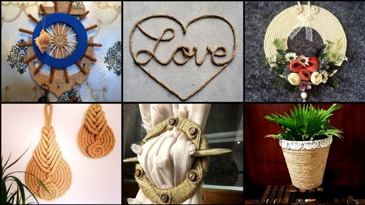 Top 30+ beautiful diy jute rope craft ideas/latest ideas about jute