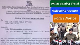 Cyber Crime Police Notice U/S 35(3)/94 Bnss,Fir No 604/2025 U/S 66(D) It Act ,318(4) & 319(2) Bns