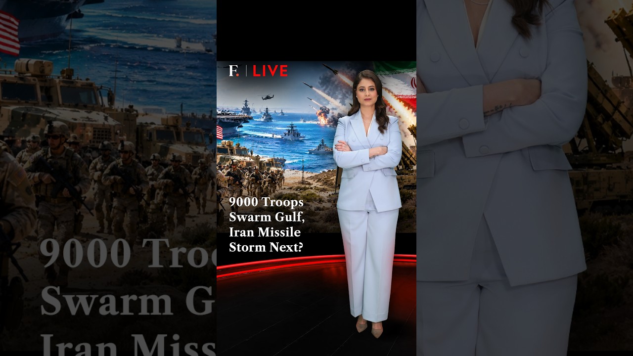 9000 Troops Swarm Gulf,Iran Missile Storm Next? | Firstpost Live thumbnail