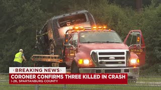 Coroner confirmed 3 kills in crash