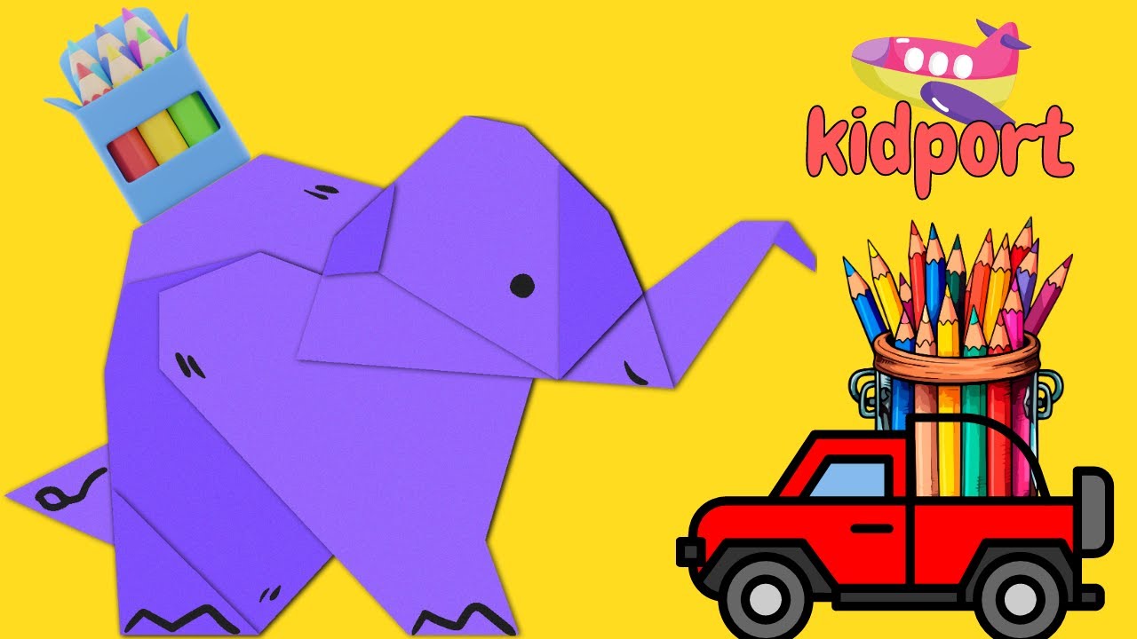 हाथी को रंगीन बनाएँ और खिलौने के साथ मजा करें | Coloring Fun with an Elephant and Exciting Toys