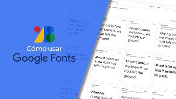 Cómo usar Google Fonts en tu página web
