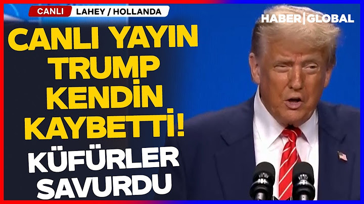 CANLI YAYIN I Trump Lahey'de Konuşuyor! İran İçin Dikkat Çeken Sözler!