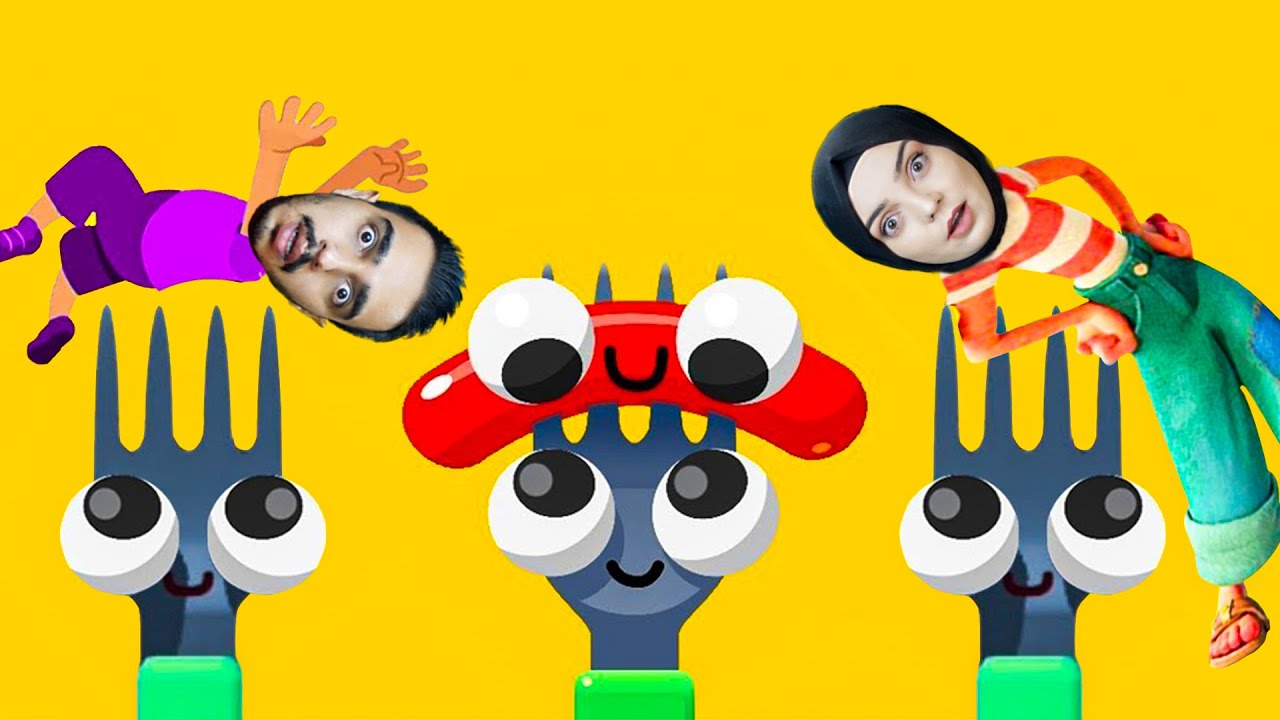 ÇATAL VE ZIPLAYAN SOSİS !!  😱 Fork N Sausage