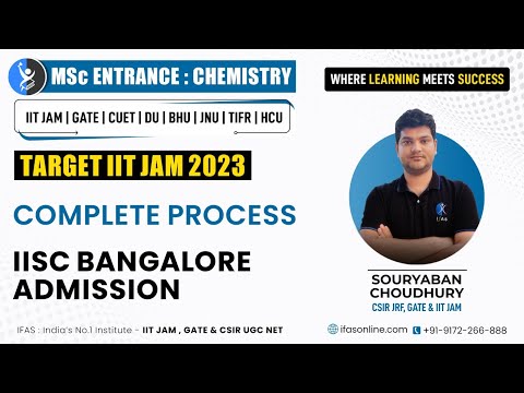 Complete Process of IISc Bangalore Admission Through IIT JAM Exam