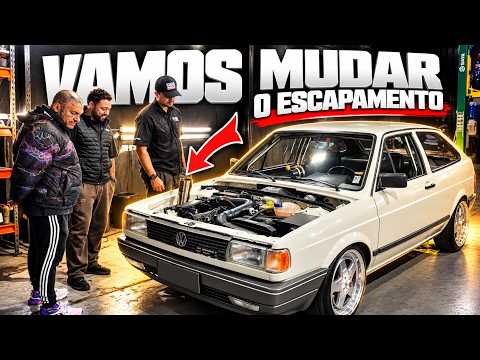 I'M CHANGING THE EXHAUST ON THE TURBO GOL