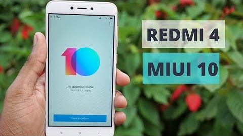 Redmi 4 - Miui 10 Installation and Features Review