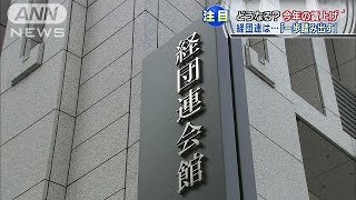どうなる？今年の賃上げ　経団連「ベアも選択肢」(15/01/01)