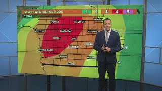 WATCH: Iowa's severe weather risk has increased for Tuesday night